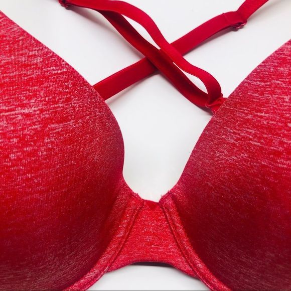 Victoria’s Secret Red Uplift Semi Demi Bra 32D - Picture 16 of 16